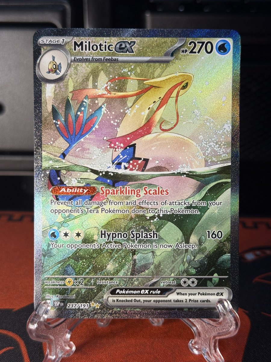 CharizardEats's tweet photo. Everyone talking about Surging Pika taking off, meanwhile Milotic finally getting the love it deserves https://t.co/vnczRlAh24