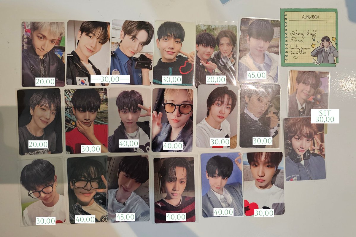 taejistuff's tweet photo. VENDA BOYNEXTDOOR 

Valores na imagem 
Valor + frete nacional fixo de 11 por impresso 

- Sem avarias 
- Negocio 
- Mando vídeos no pv
- Feedback no fix
- Data de envio a ser informada 

Rt? @vendaetrocakpop @tradingcardkpop https://t.co/rPgLJ4ZfDs
