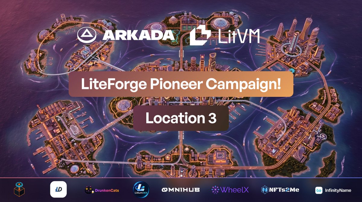 Omni_Hub's tweet photo. Location 3 is now live on @Arkada_gg ! ⚡

The LiteForge Pioneer Campaign on Arkada keeps expanding, and the third location is officially open.

🔗 https://t.co/UpDklztU4c

This new location is fully free for users, giving everyone a new opportunity to explore the @LitecoinVM ecosystem, complete quests, earn LitPT Points, climb the leaderboard, and compete for a share of the growing $ETH reward pool.🚀