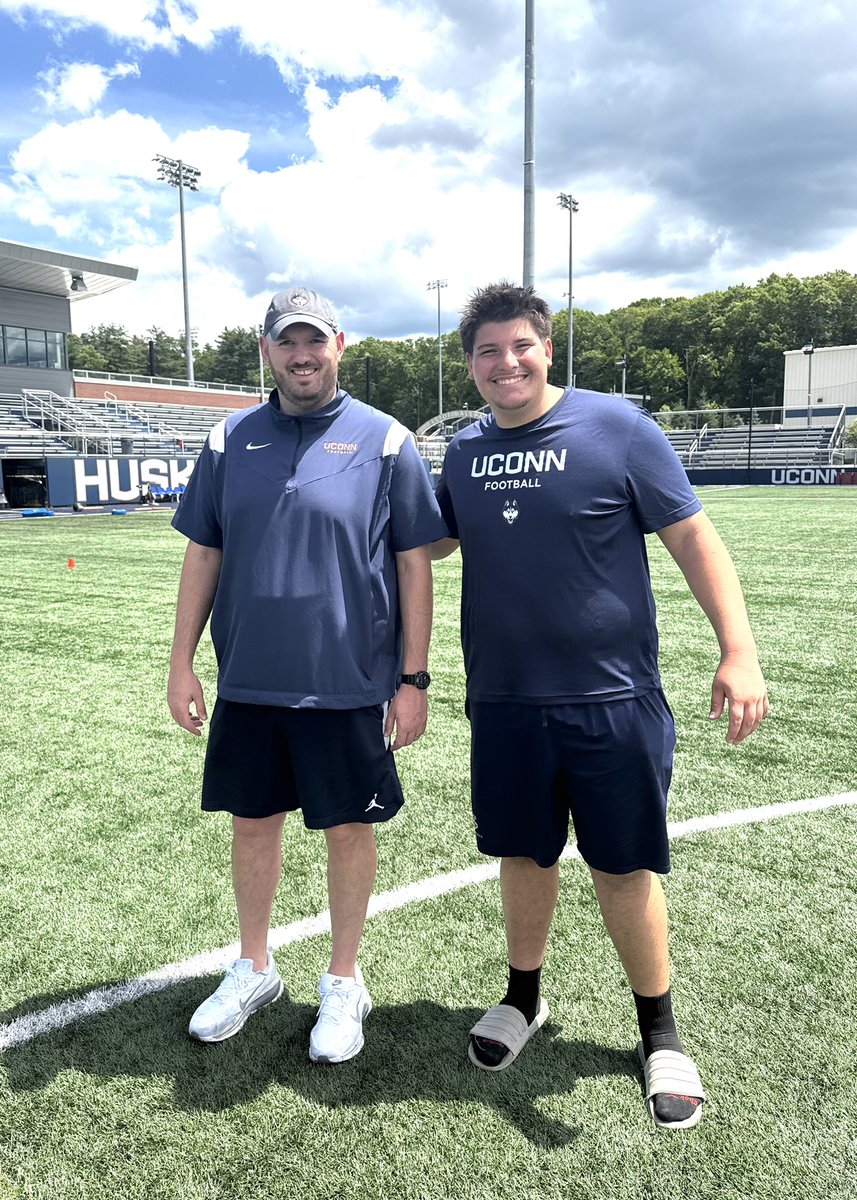 NickYebba's tweet photo. Thank you to @UConnFootball for the invite and opportunity to compete at the Big Man Camp this weekend. 
I enjoyed learning from @CoachMorookian and the coaching staff, competing with great athletes, and spending time on campus. Loved the atmosphere and experience!
@StJohnsPrepFB @CoachChaim_BAT @newftbj @NE6FB_Recruits @ScoutingNE @AlexAgrellaRB