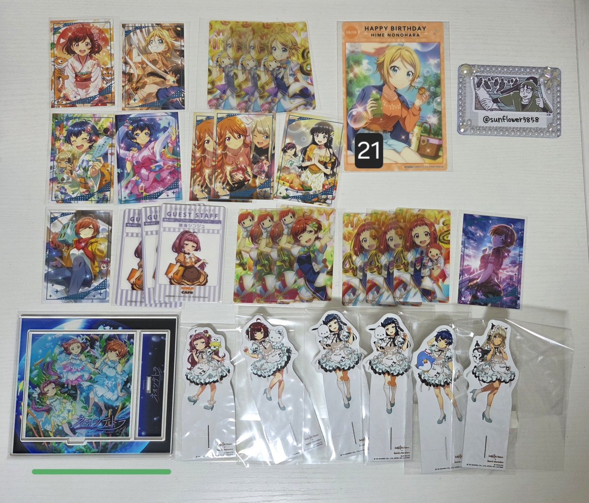 sunflower5858's tweet photo. 【交換 譲渡】ナナシス Tokyo 7th シスターズ
譲▶︎画像1〜11
求▶緑線500円、赤線200円、その他100円+送料 or 固定ツイ
・郵送
・交換or5点以上譲渡の場合は土日祝都内手渡し可(6/27ライブ会場希望の方は前日までに要相談)
・固定ツイは買取もしています
検索からもお気軽にお声かけください https://t.co/Idw7HKCjOm