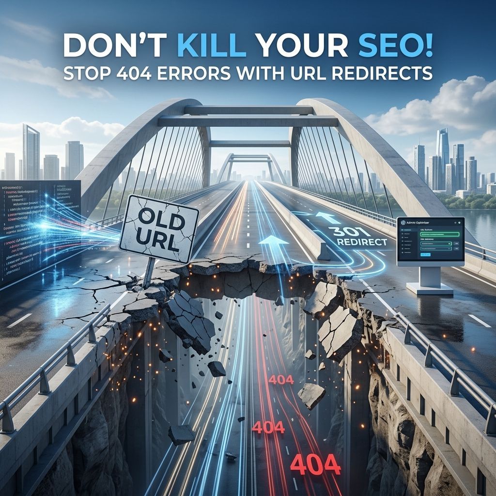 thewpoptimizer's tweet photo. Changing a WordPress URL without a redirect leads to broken links and lost SEO rank.

Protect your traffic by using 301 permanent redirects to guide visitors smoothly to the new page.

You can map and manage these rules seamlessly using Admin Optimizer's Redirect Manager. 
#SEO https://t.co/v1LkjTvfkp