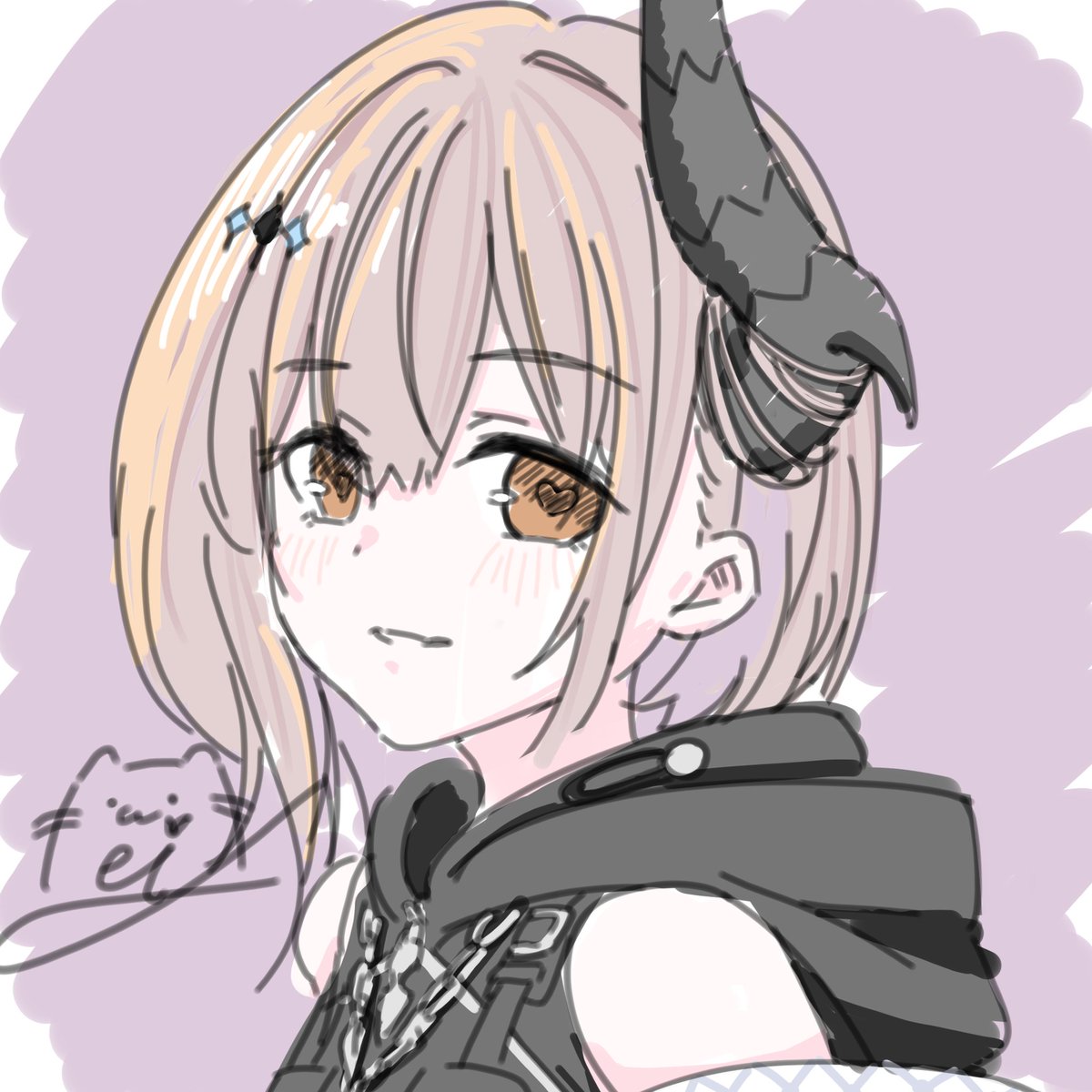 meisuyaaaa's tweet photo. アバターの画像殆ど同じだからアバターを変えるのに流石にめんどくさくなってきたから7年ぶりに落書きした！ https://t.co/w3Tw0zzJny
