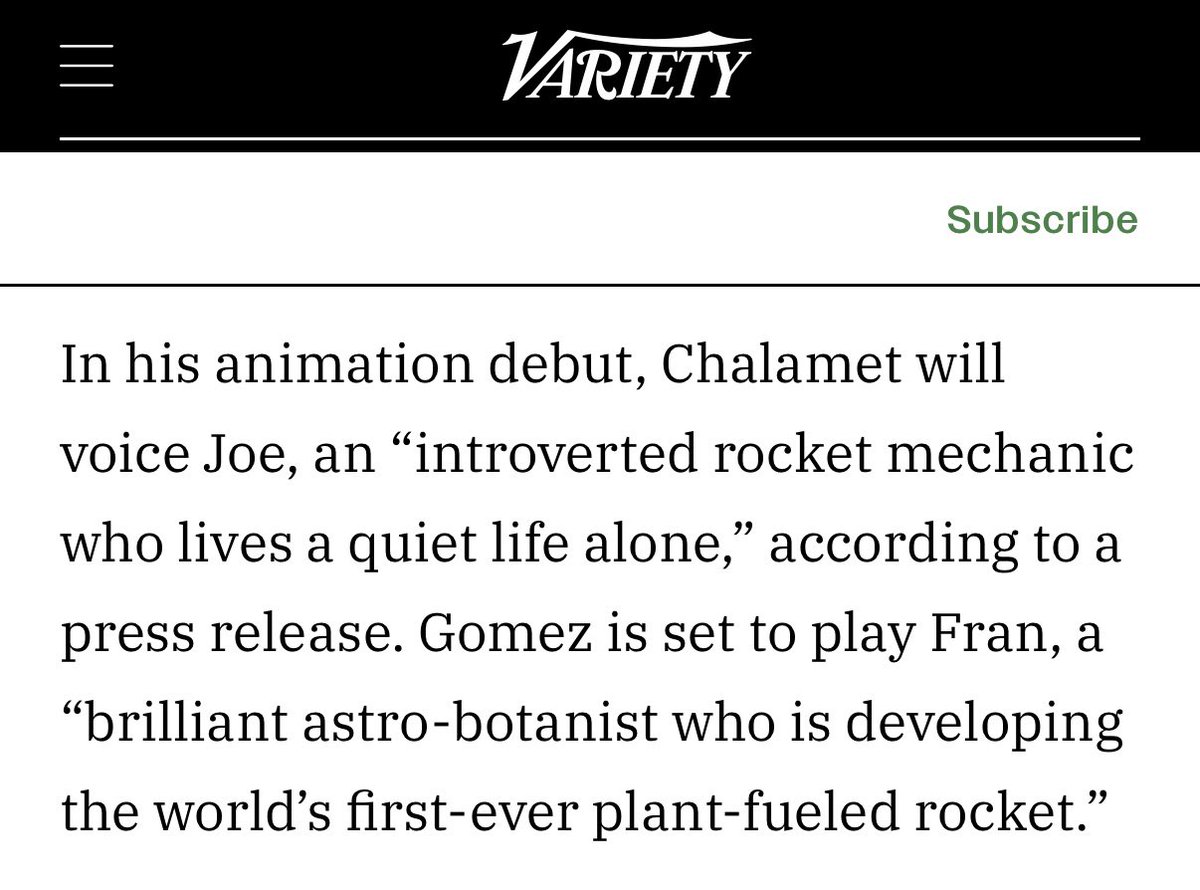 stonemcbride_'s tweet photo. “In his animation debut, Chalamet…”

clearly Variety doesn’t know ball https://t.co/DtU4pNNLhH
