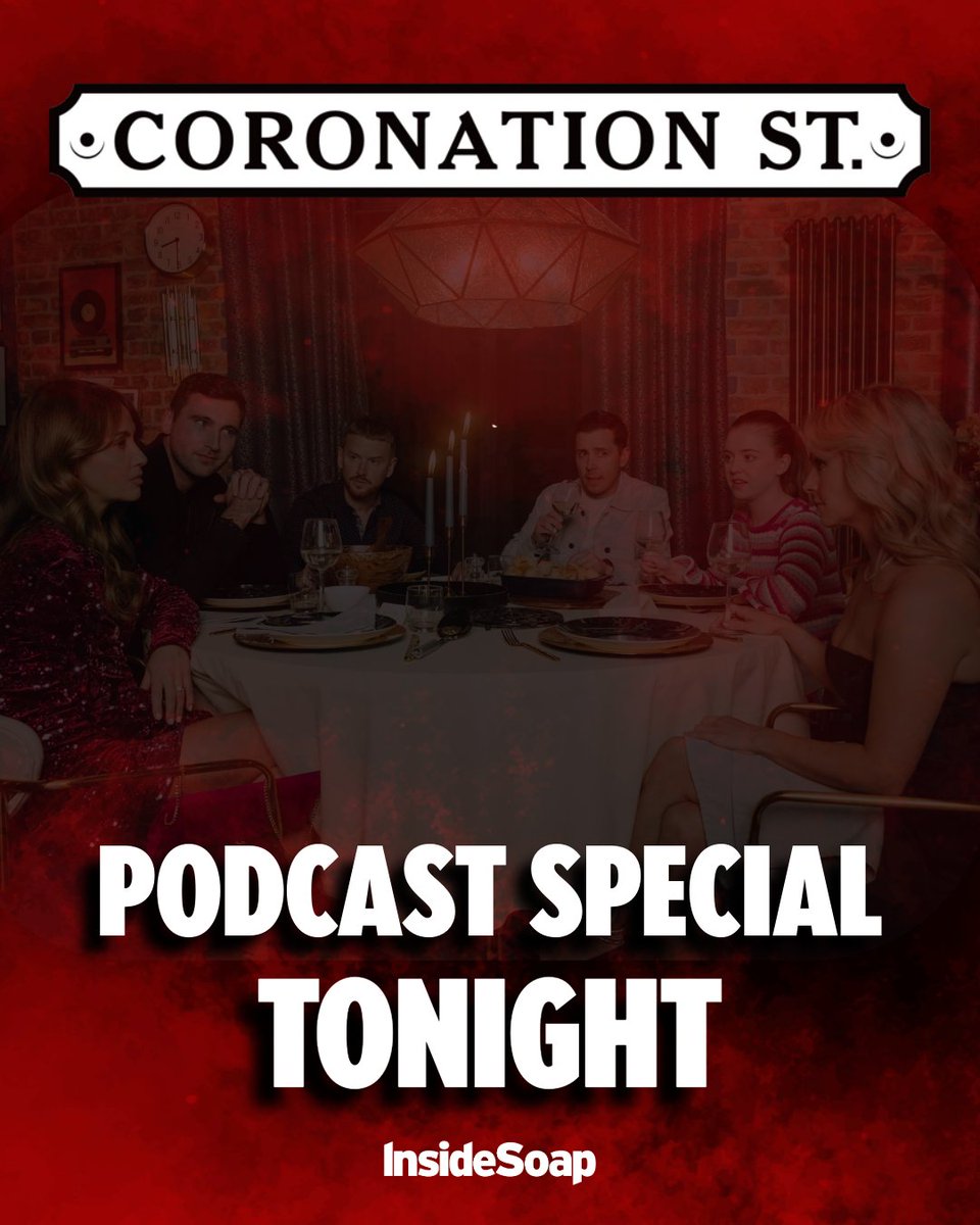 InsideSoapMag's tweet photo. 🚨In tonight's #Corrie, Theo's killer is finally revealed!
After the episode, join us for an EXCLUSIVE podcast interview with the murderer… 👀

Let us know who you think it is below 👇 https://t.co/WMZEow7NgU