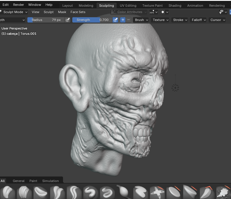 the_maxwelll's tweet photo. tentando fazer um zumbi. um dia acabo
#blender #art #zombie https://t.co/StXOTXm7LC