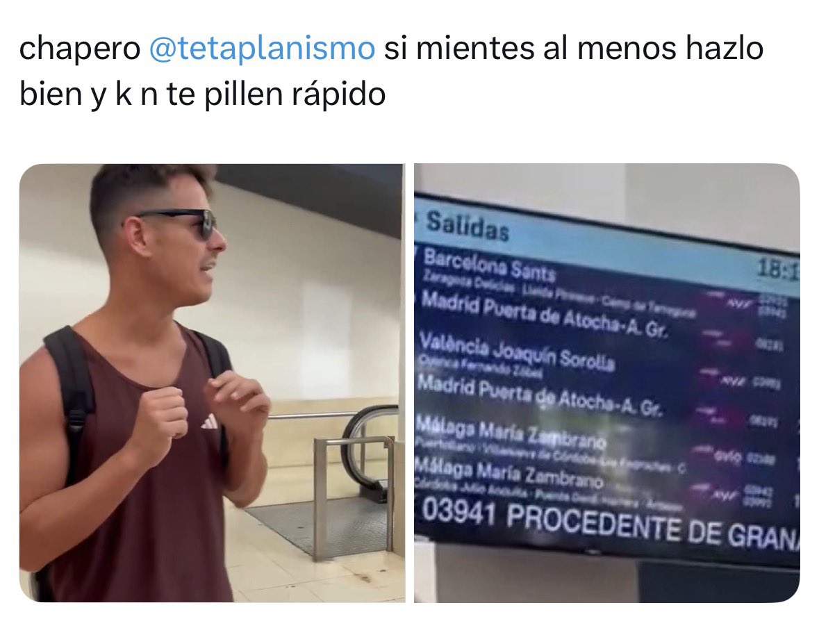 AlexSolerVIH's tweet photo. - Sube un ticketon que va a ir a ciudad real el 25 de Junio. 
- Luego y dice que va el 22. 
- Evidentemente nunca viene el mierdas. y un video falso donde se ve que es por la tarde. 
 - Como a nadie le hace gracia, se tiene que citar con sus multicuentas 

ALEXANDER SOLER🏳️‍🌈 https://t.co/pVkfMZNDOu