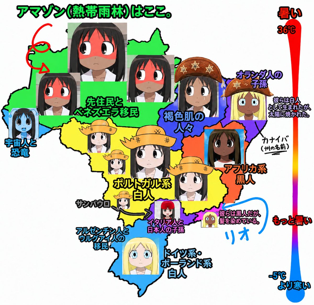 choko117601's tweet photo. まず第一に、この論争は先に南米人を侮辱しまくった韓国人が悪いです。それにブラジル人も日焼けは十分理解してる。これブラジル人が作ったミーム画像なんだけど、右に日焼けの記載があるでしょ。ブラジルは人種が多様だから、どの肌の色も魅力的っていう考えで自信を持ってる https://t.co/rPUGtmQZ0o