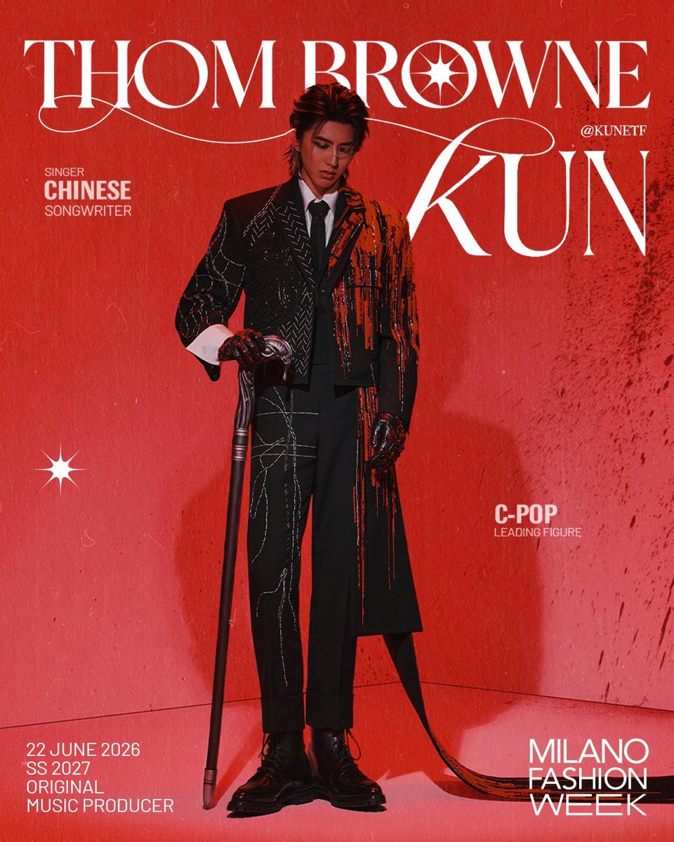 Kunkim0802's tweet photo. Milan’s top designers, fashion editors and global audiences all turn their spotlight to KUN, whose personal style sets new global fashion trends this season.

KUN’s MFW moment
#KUN #KUNxTHOMBROWNESS27 #THOMBROWNE #MFW
@kun_officialx @ThomBrowne https://t.co/MFsVQO5rPf