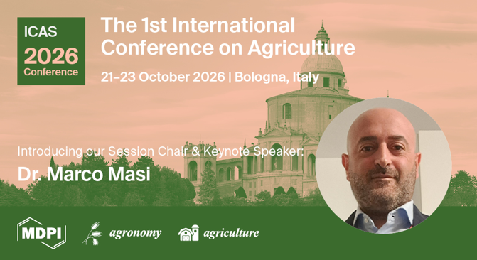 AgricultureMdpi's tweet photo. 📢 We are thrilled to welcome Dr. Marco Masi (@uninait) as a keynote speaker and session chair of #ICAS2026!

For more information about ICAS 2026:
https://t.co/vvTzAd9Kka

#Agriculture #Agroecology #ClimateSmart #AgTech #PrecisionFarming #GreenInnovation #EcoSolutions https://t.co/DSVoVQ2pzk