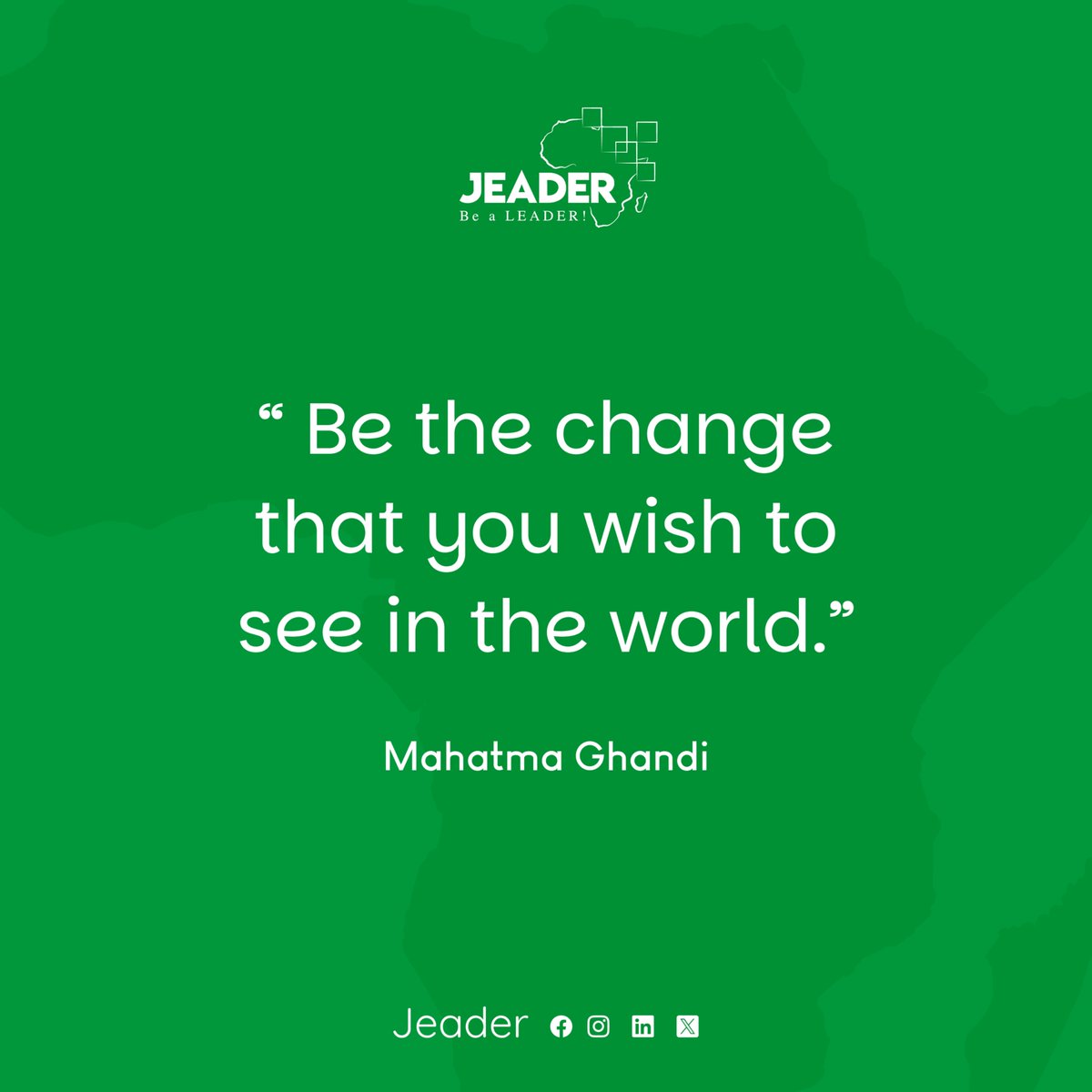 jeadercommunity's tweet photo. N'attends pas que les choses évoluent toutes seules.
Sois l'initiative!
Sois la solution!
Sois l'exemple!
Chaque action positive que tu poses construit l'Afrique de demain. 💚

#JEADER #bealeader #youthempowerment #impact https://t.co/56ZRmdTTtY