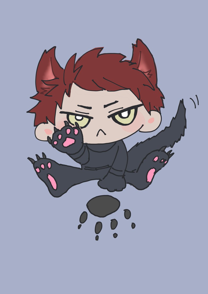 HCHO_drinktodie's tweet photo. ロウガくんはどんなに怖い顔してても肉球があるのでかわいい枠エントリーから逃れられません https://t.co/PpSAe13fa4