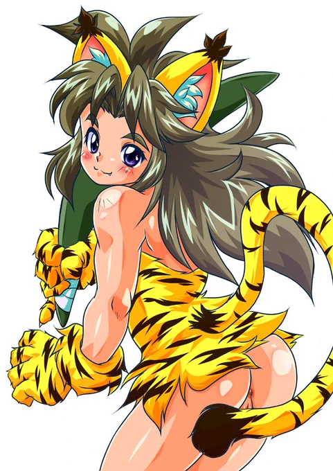 #あなたの癖を詰め込んだ最高の女性を見せてください 褐色ケモミミ元気娘突き詰めるとチャムチャム
