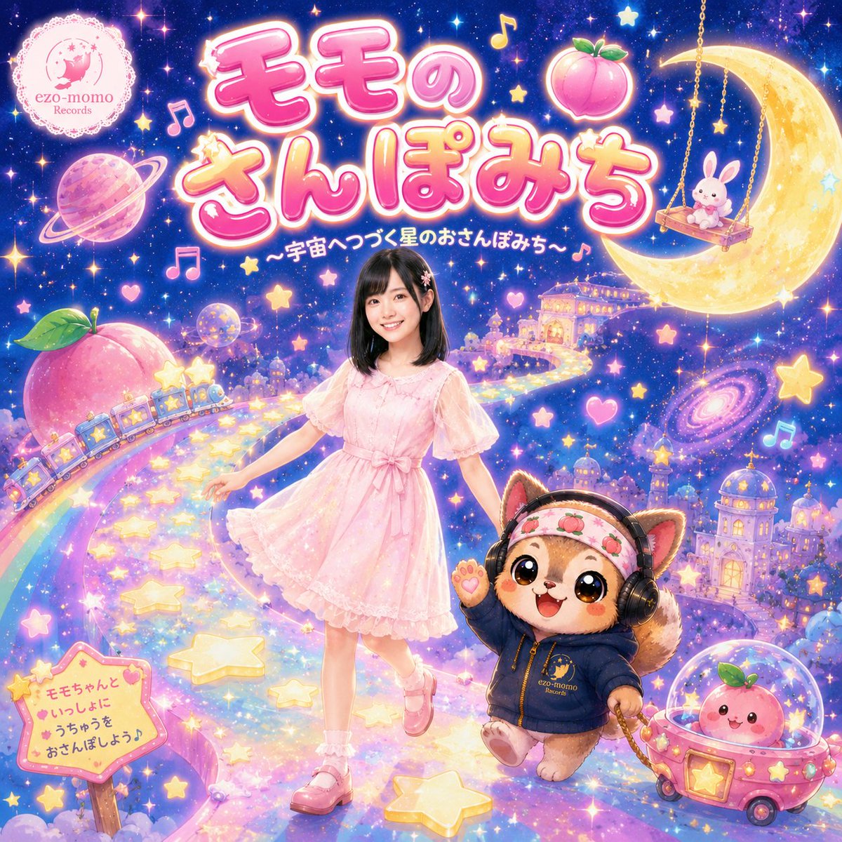 新曲「モモのさんぽみち」(百田 桃) 🍑リリースしました！😺 新人AI