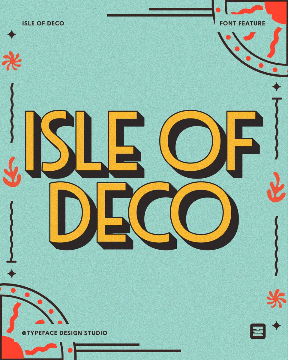 YouWorkForThem's tweet photo. Isle of Deco, 50% Off This Month 🔥

Isle of Deco is an Art Deco font family with strong geometric structure and a genuine 1920s-30s sensibility. 

Grab it for 50% off before the sale ends.
🔗 https://t.co/UvXRrvIyt0

#youworkforthem #americana #artdeco https://t.co/yt7CFNa8kE
