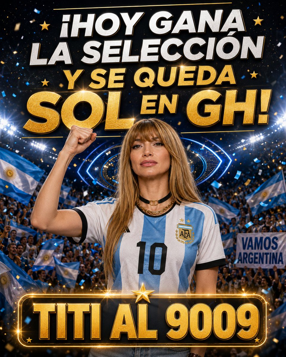 Lautarilloo's tweet photo. Vamos que hoy tiene que ganar el show! queremos tener festejo doble!! 🇦🇷❤️ sigamos mandando TITI AL 9009! VAMOS ARGENTINA #GRANHERMANO https://t.co/wHKq6G79g3