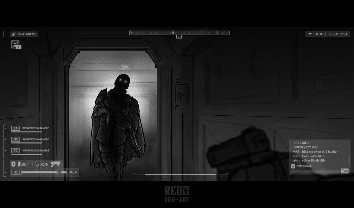 RRH_Art's tweet photo. Answer the distress single Helldiver. https://t.co/L3L3AcHEcL