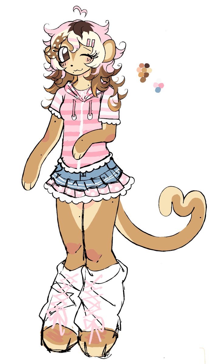 undeservingstar's tweet photo. monkey girl I made a while ago https://t.co/Fyo0uY6VRm