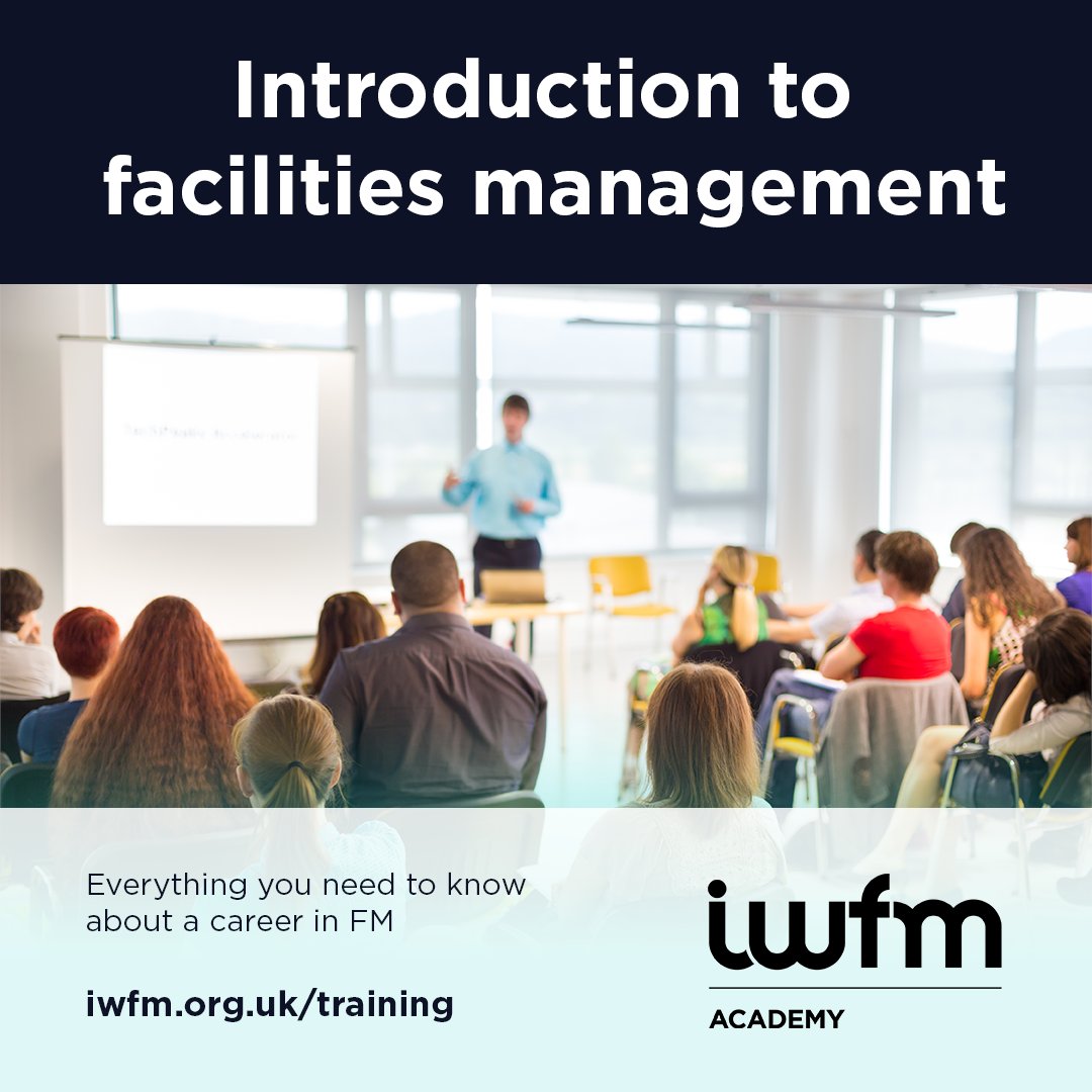 IWFM_UK's tweet photo. Thinking about a career in Facilities Management?

Facilities Management plays a vital role in creating safe, efficient and productive workplaces. If you're new to the profession or want to build a solid understanding of FM principles, IWFM's Introduction to Facilities Management course is designed for you.

📅 1–3 July (Live Virtual Training)

You'll learn:
✅ The fundamentals of FM
✅ Key roles and responsibilities
✅ Industry best practice
✅ How FM supports organisational success

Take the first step in your FM journey and develop skills you can apply straight away.

👉 Secure your place: https://t.co/ZiNXWevbeo

#FacilitiesManagement #FM #IWFM #ProfessionalDevelopment #WorkplaceManagement #CareerDevelopment #FMCourse #IWFMAcademy