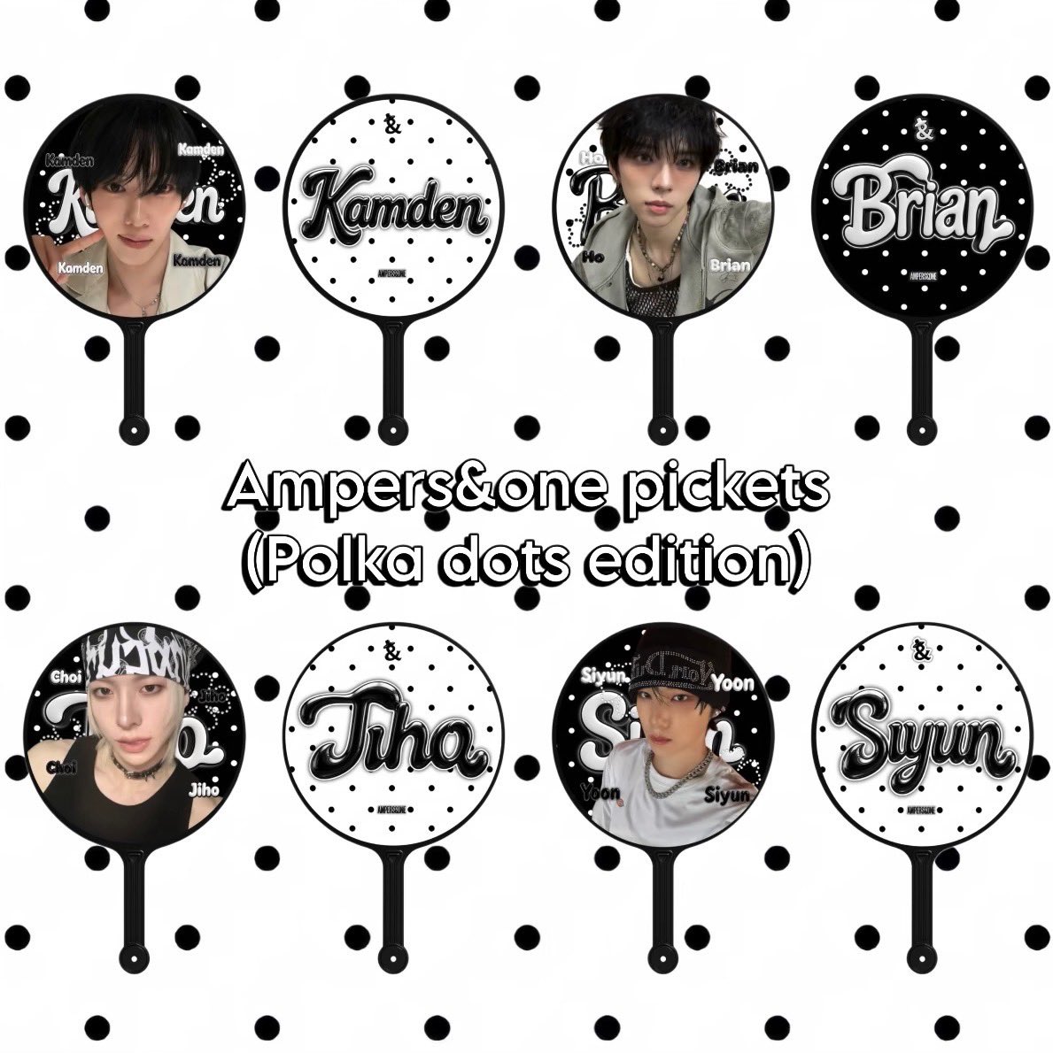 kyukiah's tweet photo. Hey andears!! Now that the tickets sale started I’m taking the opportunity to promote my polka dot pickets again 😛

You can either grab it by commenting the member you want or buy it through my website: https://t.co/IUy5772vje

Retweets are appreciated 💕 https://t.co/MgDt9QCBr6