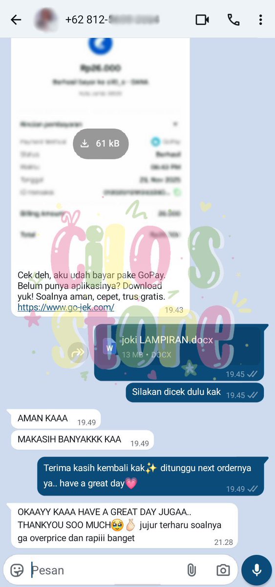 cappucynoz's tweet photo. 🌻joki tugas cilo🌻
buat yg butuh joki:
• tulis
• ketik
• makalah
• daftar isi/tabel/gambar/lampiran
• penomoran halaman
• rapihin file skripsi/proposal/laporan/dll
• daftar pustaka mendeley (footnote/bodynote)
• dll
bisa hubungi wa di bio ya

 #zonauang https://t.co/K5KD3Lz9zv