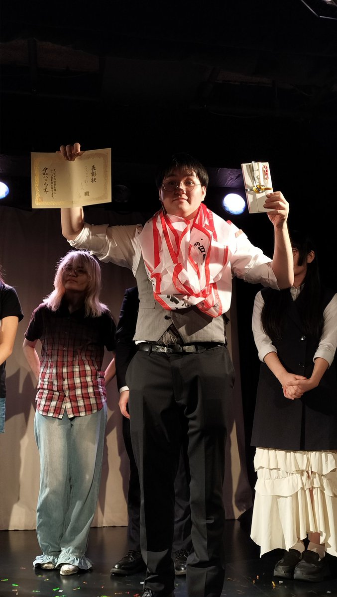 yada_611's tweet photo. 多賀谷賞の3位入賞できました！

ひとりでに動くモリタさん、優勝おめでとうございます！ https://t.co/uGL2MCwmOg