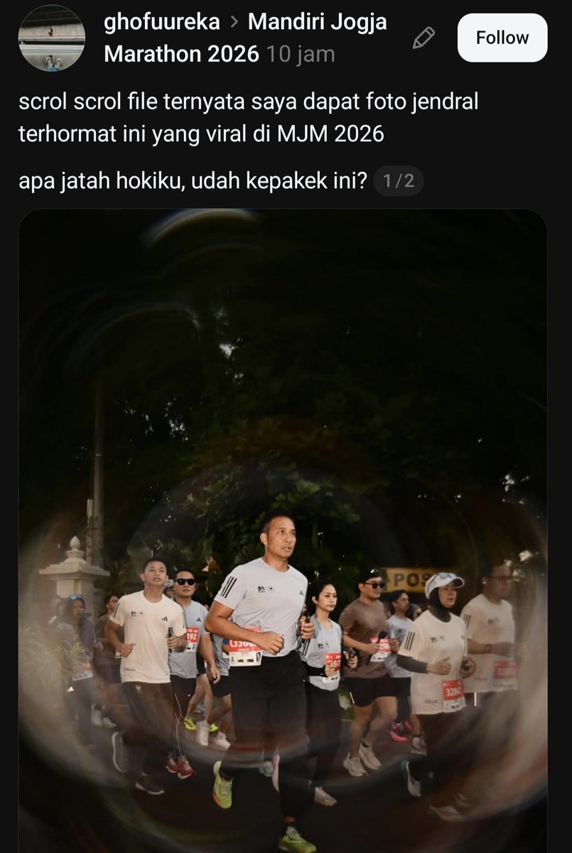 pedas__manis's tweet photo. Kann ketauan boong nya. Pengawalnya emang dari awal gak pake BIB. 

Bro lupa kalo dimana2 ada kamera, makanya masih kepikiran buat ngibul. https://t.co/nnCzTP56xj
