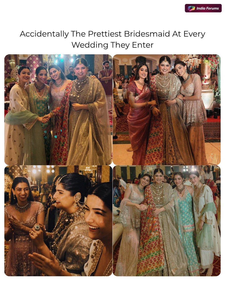 indiaforums's tweet photo. Being the prettiest bridesmaid is a whole different kind of main character energy
.
.
.
#BridesmaidVibes #WeddingLook #BollywoodStyle #FashionDiaries #IndiaForums https://t.co/SU1m2UYxc9
