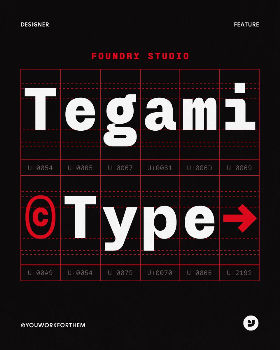 YouWorkForThem's tweet photo. Featured Foundry: Tegami Type 📍
Fonts Built for Brand Systems and Editorial Work 🔥

The work leans on crisp geometry, compact spacing, and quiet historical references without feeling retro.

Shop Now:
🔗 https://t.co/IZnsRDfKDA

#youworkforthem #editorial #geometrics https://t.co/b7frMwqVxR