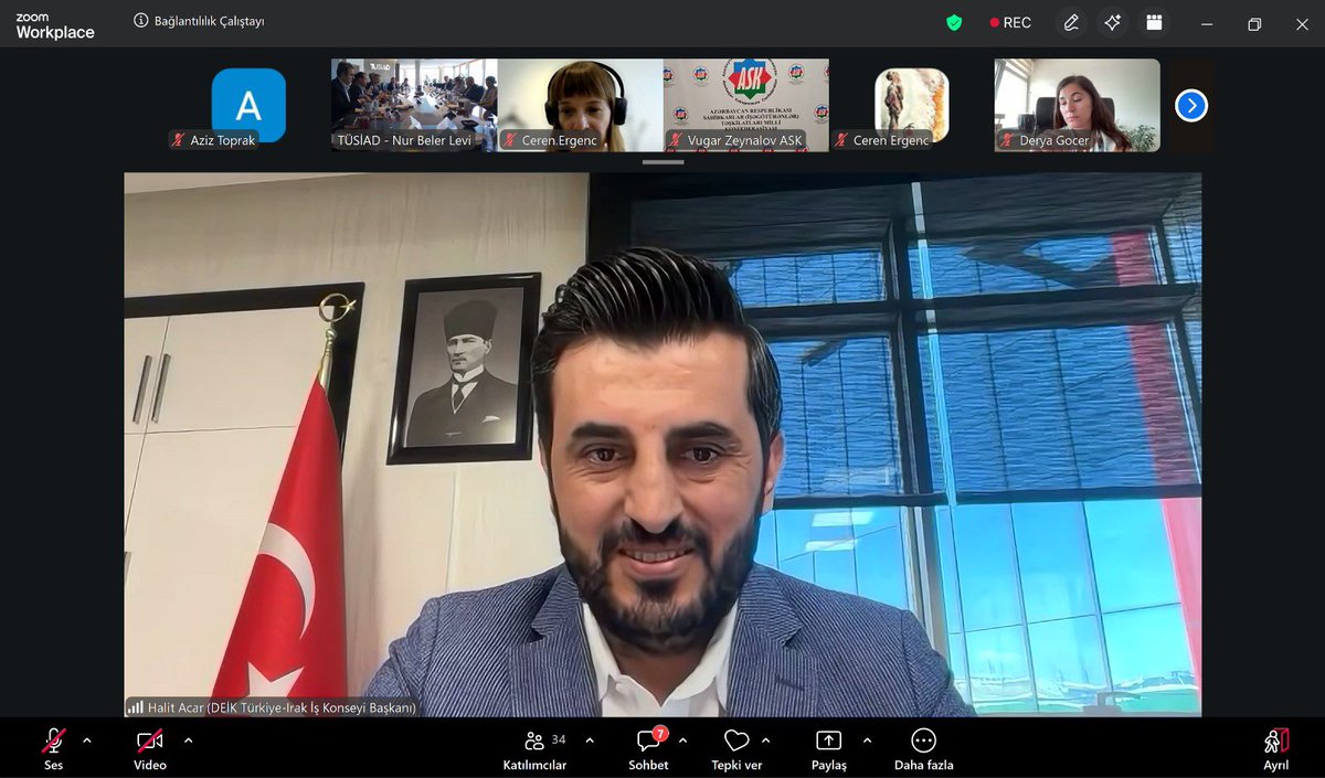 halitacar's tweet photo. TÜSİAD tarafından düzenlenen “Küresel Dönüşüm Sürecinde Bağlantılılık: Türkiye İçin Öncelikler ve Yol Haritası” Çalıştay Programı’na çevrimiçi olarak katılım sağladım.

“Bağlantılılıkta Bölgesel İş Dünyası Perspektifi” başlıklı II. Oturumda, bölgesel ticaretin mevcut dinamikleri, tedarik zincirlerindeki dönüşüm ve Türkiye’nin bu yeni yapıda üstlenebileceği stratejik rol üzerine değerlendirmelerimizi paylaştım.

Bakanlıklarımızın, İş Örgütlerimizin ve kamu özel sektörden pek çok temsilcilerimizin katıldığı toplantıda, konuşmacıların kıymetli görüşlerinden istifade ettik ve Orta Koridor, lojistik entegrasyon, dijitalleşme ve bölgesel iş dünyası iş birliklerinin güçlendirilmesinin, Türkiye’nin küresel ticaret içindeki konumunu daha da pekiştireceği yönündeki görüşlerimizi sunma fırsatı buldum.

Katkı sağlayan herkese teşekkür ediyor, bu çalıştayın çıktılarının yeni iş imkanlarına vesile olmasını diliyorum.

@deikiletisim 
@TUSIAD 
#DEİK #İşimizTicariDiplomasi #TUSIAD #KalkinmaYolu #Türkiye #Irak #Ticaret