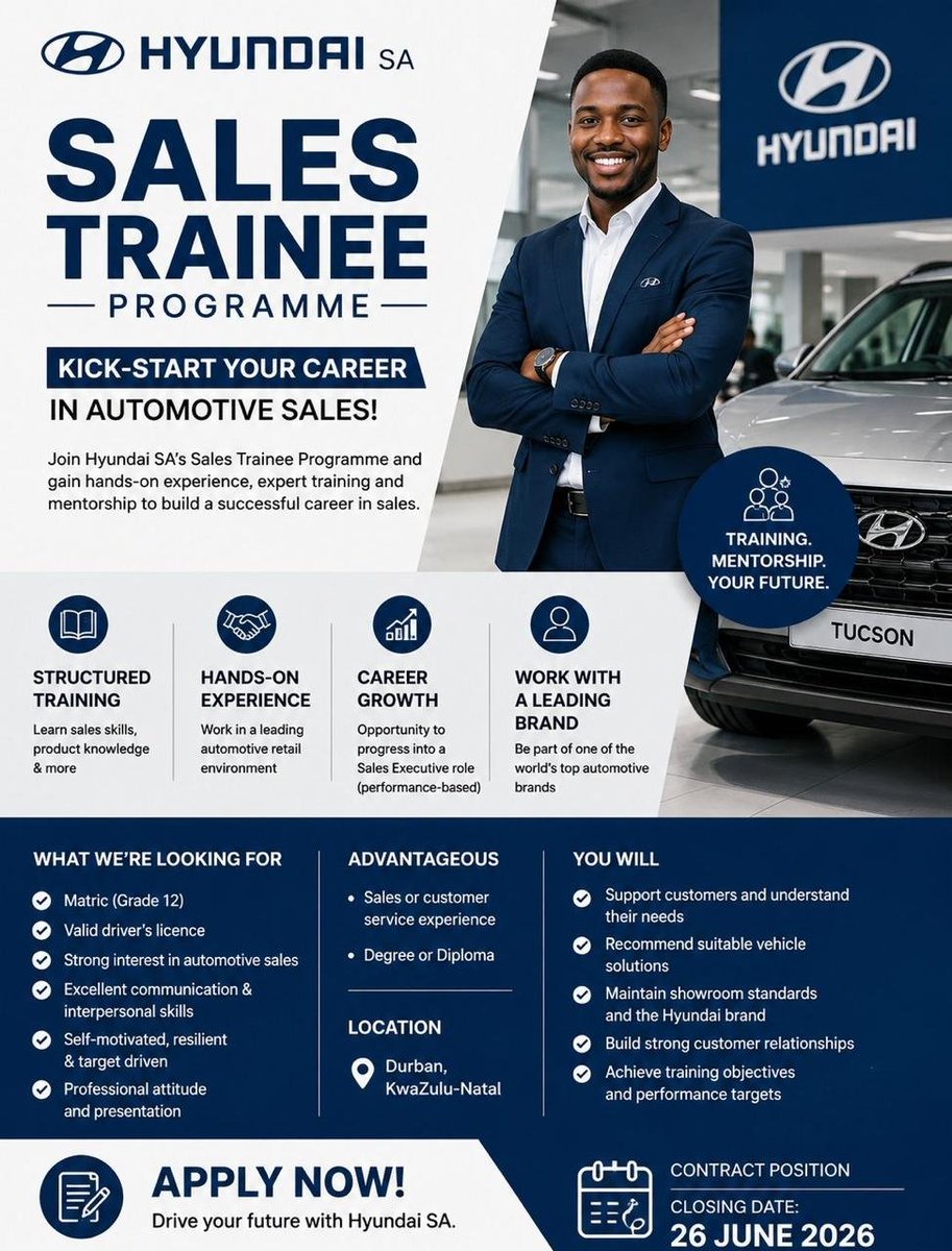 KMAI236970's tweet photo. Now Hiring!!!
Visit our Website for more opportunities: https://t.co/baO5YHRi8x

#MadlangaCommission
#SmartCard
#FutureOfTheGame
#FathersDay
#thetastemastersa
#InstantMoneyMondays https://t.co/fHqU1O0bMz