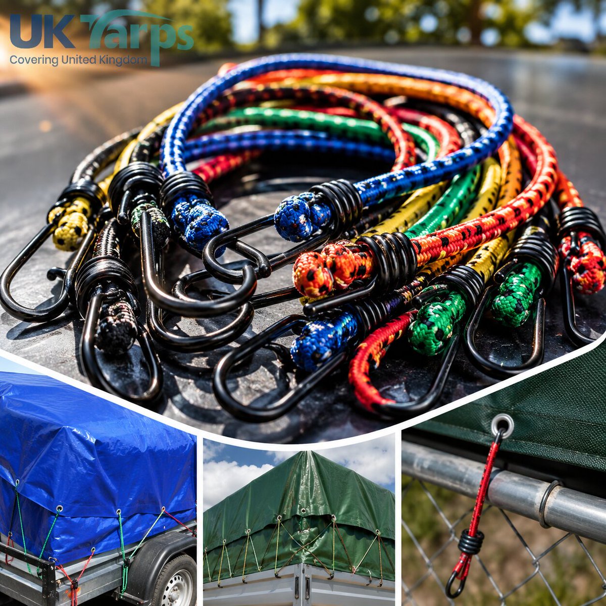 uk_tarps's tweet photo. Premium Heavy-Duty Bungee Cords! Secure tarps, cargo &amp; roof racks with confidence. Maximum elasticity &amp; weatherproof durability built to last. 🌧️📦
🛒 Shop online: https://t.co/XPj3060t02

#BungeeCords #TarpTieDowns #CampingUK #DIYUK #HeavyDuty https://t.co/CjKtKABnpf