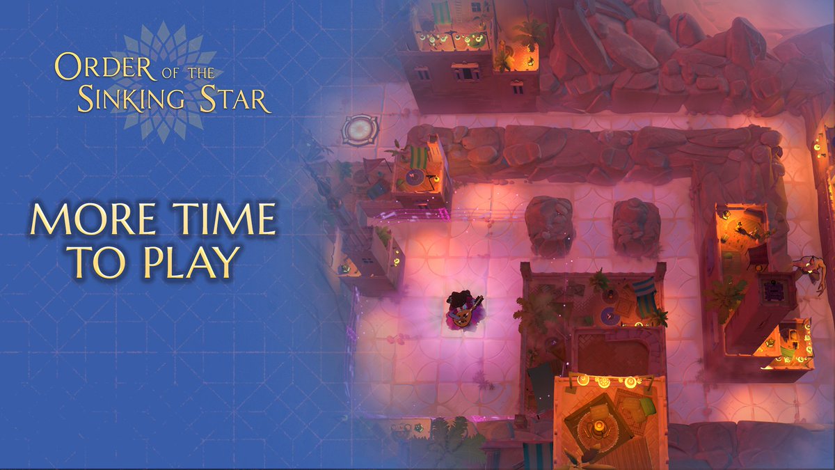 SinkingStarGame's tweet photo. SURPRISE! We're giving you more time to play the demo! 🥳

Thanks to your incredible support and helping us make Order of the Sinking Star one of the top demos of #SteamNextFest, we're keeping the demo available until this Friday, June 26! 🙌

If we plan to have it available past this time or bring the demo back later down the road, we'll let you all know -- stay tuned! 👀

📜More details: https://t.co/9FGNpndduc