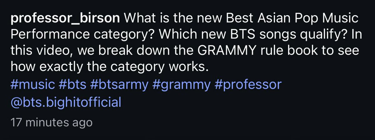 orul8ce's tweet photo. 👀👀👀Adam Merter Birson new video on Grammys new category Best Asian Pop Music Performance and Which new BTS songs qualify?👀👀 https://t.co/cJ56Yorigb