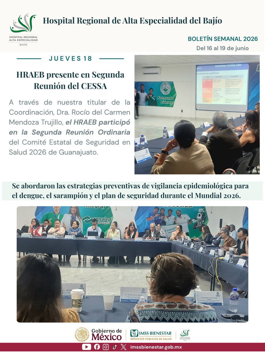 BajioHrae's tweet photo. Boletín semanal #HRAEB 🏥 https://t.co/dKr0MBpE7s