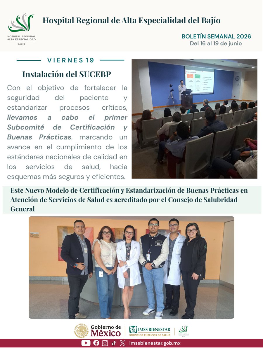 BajioHrae's tweet photo. Boletín semanal #HRAEB 🏥 https://t.co/iqiTugkKVE