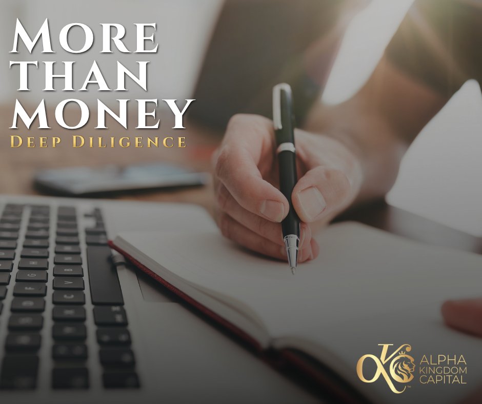 AlphaKingdomCap's tweet photo. AKC doesn’t just write checks, we dig in. 

Deep diligence means investing in the entrepreneur too: 
Integrity
Growth
How they invest in their team, not just profit

If you value stewardship-driven capital: https://t.co/O8B15CLsmZ https://t.co/nYLaqCmE9U