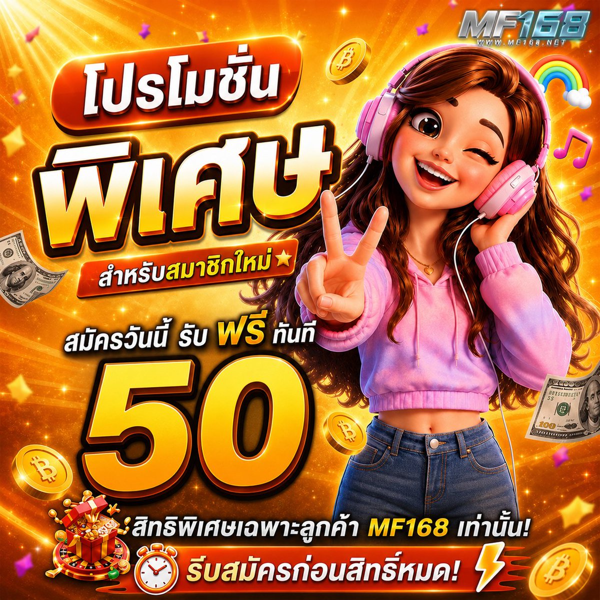 Shinchanfree's tweet photo. 🆕#เครดิตฟรี 50 บ. (สมาชิกใหม่)👥
▪️ เครดิตฟรี กดรับได้เอง.✓

♻️รีทวิต❤️หัวใจ🔔ติดตาม เม้น #แจกจริง
👉ไม่ต้องทำกิจกรรม กดรับเองได้👈

CODE 🔐: MFXR181TKA
คลิกเลย :▶️ https://t.co/tVXQTiVpn4

#เครดิตฟรีไม่ต้องแชร์
#เครดิตฟรีกดรับเองหน้า #เครดิตฟรี50 https://t.co/kexu6yRABE