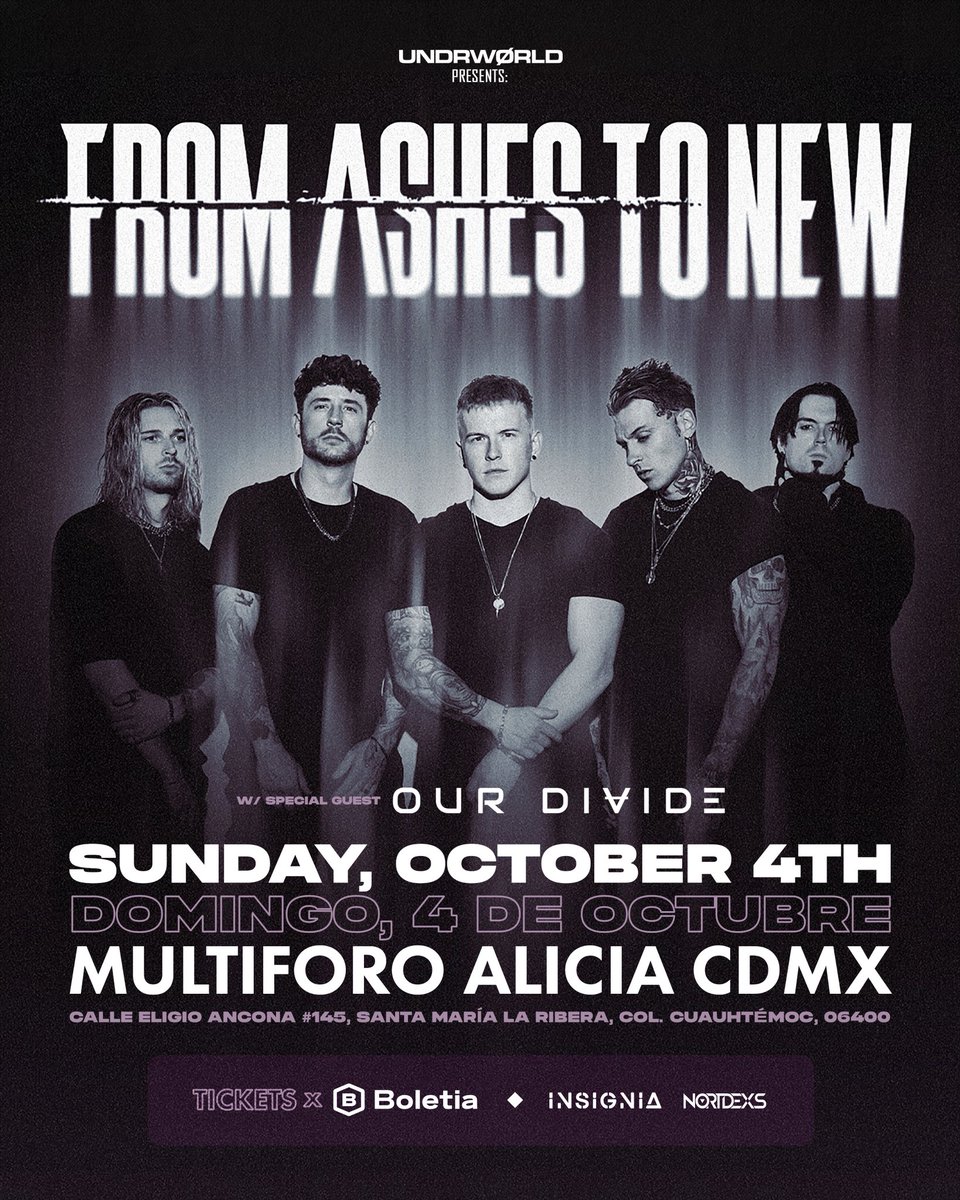 FromAshestoNew's tweet photo. 🇲🇽 Mexico City, MX // We are coming to Multiforo Alicia CDMX on 04.10.2026

Presale begins tomorrow 23.06.2026 at 8am CST using code - DRAGME

General on sale &amp; VIP upgrades begin 26.06.2026 at 8am CST

🎫 https://t.co/SVloKSLxfJ https://t.co/Yi6eNqiOrH