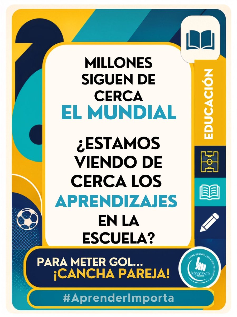 Mexicanos1o's tweet photo. México está pendiente del Mundial.
Pero hay otro marcador del que deberíamos estar pendientes el cierre del ciclo escolar.
El torneo dura unas semanas. Lo que se aprende en la escuela dura toda la vida.
#ParaMeterGolCanchaPareja #AprenderImporta https://t.co/fgvDOLtp45