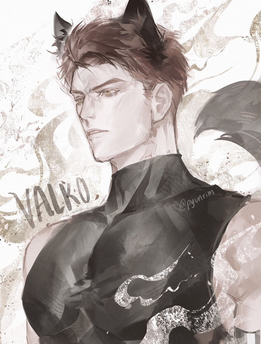 pyunrim's tweet photo. Just wanted to do a small drawing of Valko HAAHAH.  In my head I keep thinking his name is “Velcro”😭😭😭  Anyways, I think he’s kinda hot HAHAH

 #恋与深空 #LoveandDeepspace  #Valko https://t.co/t51M9YPZFY