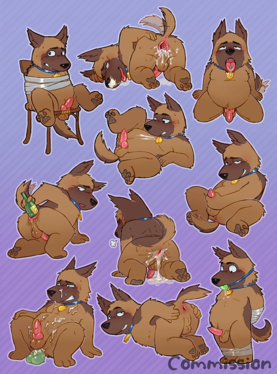AnonPup_B's tweet photo. I ended up watching all seasons of Paradise PD thanks to this commission, it felt like a weird wild ride but this guy, loved him! 

I’m drawing him again soon! https://t.co/K6TqoqI0uw