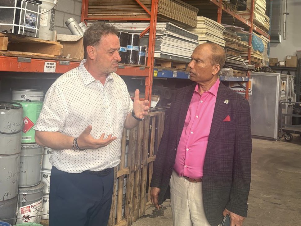 LoganKanapathi's tweet photo. Supporting strong local businesses is more important than ever. They help drive our economy, create jobs, and strengthen our communities.

It was a pleasure to visit Applewood Roofing & Sheet Metal Ltd. for a tour and to meet with their dedicated team.

Thank you to my friend Joe Di Bratto and the entire crew for the warm welcome and for sharing more about the important work they do to serve our local community.