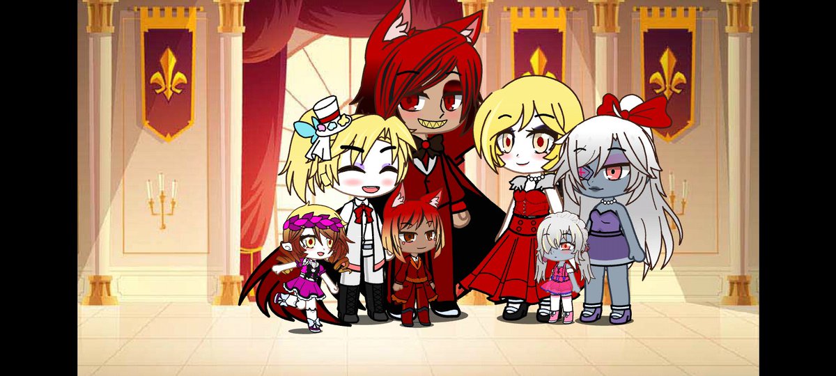 RaximCool's tweet photo. #RadioAppleWeek2026 #HazbinHotel  
#gacha #chaggie #radioapple
Hey guys, can you give me some baby names? 
Alastor and Lucifer:
  have a young boy and a young girl. 
#hazbinhotel
#alastorxlucifer #appleradio #luciferxalastor 
#Bambilu  
charlie and vaggie :
They have a little gir https://t.co/BeZ0fbR2aZ