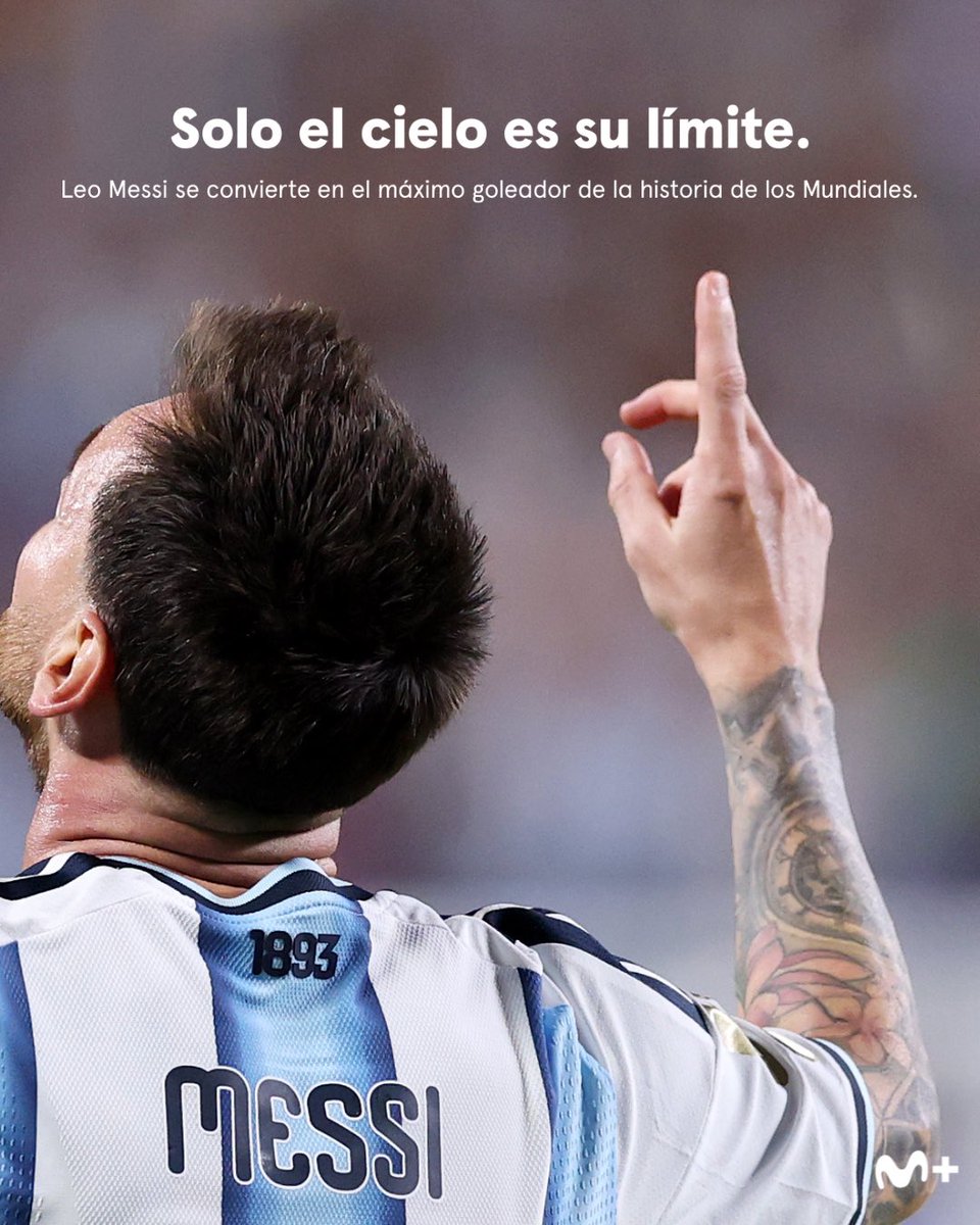 MPlusDeportes's tweet photo. Leo Messi se convierte en el 𝒎𝒂́𝒙𝒊𝒎𝒐 𝒈𝒐𝒍𝒆𝒂𝒅𝒐𝒓 𝒅𝒆 𝒍𝒂 𝒉𝒊𝒔𝒕𝒐𝒓𝒊𝒂 de los Mundiales, superando los 16 tantos de Miroslav Klose.

#LaCasaDelFútbol https://t.co/I9v1ooe0NO
