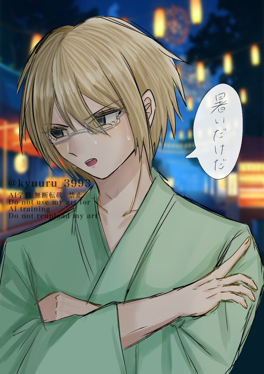 mizu_3993's tweet photo. #ダンロンプラス　👓 tgm 夏祭りデート
🌸「顔赤いよ」 https://t.co/YLxituHxjp