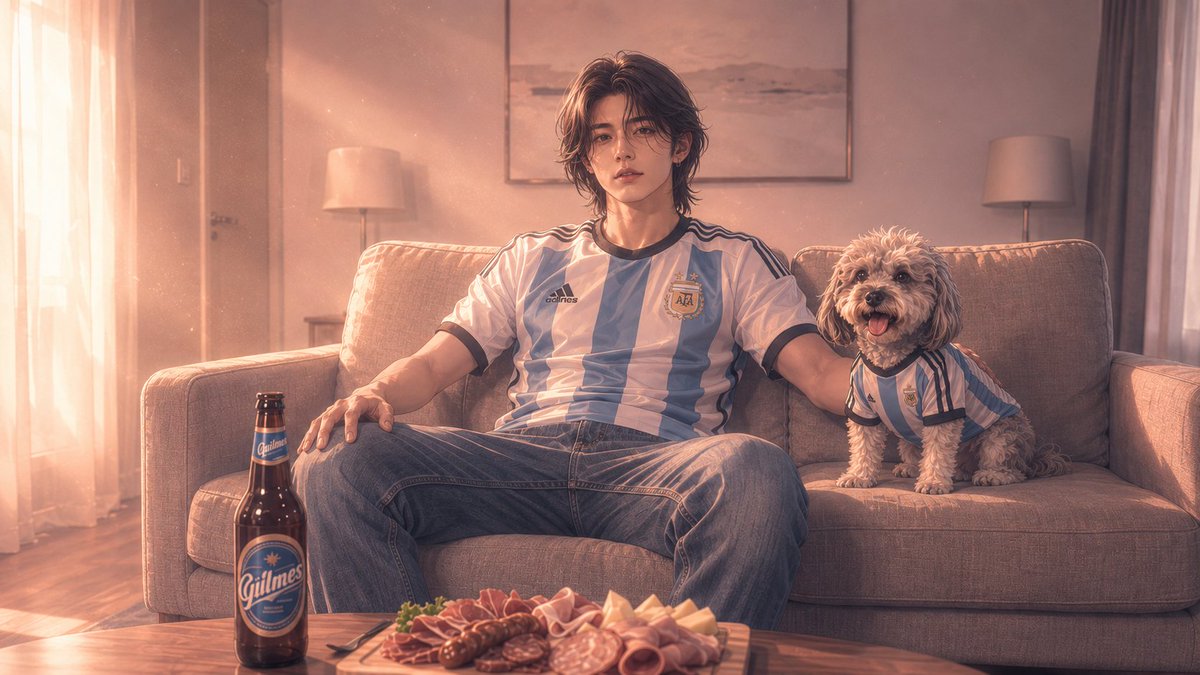 MBChronicles_'s tweet photo. Alentando a la albiceleste, en la mejor compañía 🐶🇦🇷

#VamosArgentina #WorldCup #DogLovers #DigitalArt #AIart https://t.co/K5pP0ZJkvW
