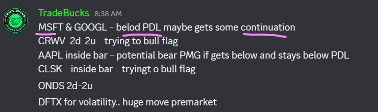 Trade_Bucks's tweet photo. $MSFT - bears still in control after taking out PDL. 

✅ From the Watchlist in the Free Discord 

#TheStrat https://t.co/WpIktmjmrV
