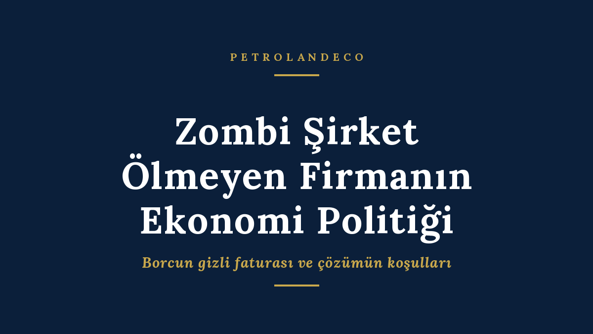 petrolandeco's tweet photo. Türkiye'de Zombi Şirketler ve Olası Çözüm Yolları:

Zombi Şirket: Ölmeyen Firmanın Ekonomi Politiği

Türkiye'nin gizli bilançosunda, ölmesi gerekirken yaşayan firmalar var. Bu yazı, kur şokunun gecikmeli faturasının nasıl bir tuzağa dönüştüğünü, neden vazgeçilemediğini ve dünyanın bu sorunu hangi araçlarla çözmeye çalıştığını anlatıyor.

Türkiye'de zombi şirket meselesi tek bir tarihte başlar: Ağustos 2018. O ay lira çakıldığında, bilançosunda döviz borcu taşıyan binlerce firmanın lira cinsinden yükü bir gecede şişti. Özkaynaklar eridi, çoğu firma negatif sermayeye düştü. Normal koşullarda Türk Ticaret Kanunu nettir; bir şirketin zararı sermayesinin yarısını ya da yasal yedeklerinin üçte ikisini aştığında, bir yıl içinde genel kurul toplanır ve ya tasfiye ya da yeni sermaye enjeksiyonu kararı alınır. Ama bu kez devlet devreye girdi ve normal işleyişi askıya aldı. 15 Eylül 2018'de, lira çöküşüne tepki olarak forbearance, yani yasal yükümlülüğü gözardı etme önlemleri devreye sokuldu ve negatif sermayeli firmalar bu prosedürü izlemekten muaf tutuldu. O tarihten bugüne, bu muafiyet kesintisiz uzatıldı.

Sorunun adı buradan geliyor. Zombi şirket, faaliyet kârıyla borcunun faizini bile karşılayamayan, yalnızca anaparayı çevirebildiği için ayakta kalan firmadır. Korku filmlerindeki yaşayan ölü benzetmesi tesadüf değil; firma görünürde aktiftir, üretim yapar, çalışan istihdam eder, ama nakit akışının tamamı borcun faizini beslemeye gider. Uluslararası Ödemeler Bankası BIS'in standart tanımı şudur: faiz karşılama oranı, yani faiz ve vergi öncesi kârın ödenen faize bölümü, üst üste üç yıl boyunca birin altında kalan ve on yaşından büyük firmalar. On yaş şartı kritiktir, çünkü gencecik bir girişimin zarar etmesi olağandır; asıl mesele olgun bir firmanın kronik biçimde ölmemesidir.

Kavramın kökeni Türkiye değil. Caballero, Hoshi ve Kashyap bu terimi 2008'de Japonya'nın kayıp on yılını analiz ederken icat etti. Japon bankaları, batık firmaların kredilerini sürekli yenileyerek onları suni biçimde yaşattı, sonuçta hem firmalar hem ekonomi yıllarca durağanlaştı. Türkiye'nin bugün yaşadığı, o Japon hikayesinin yüksek enflasyonlu bir versiyonudur.

Mecburiyetin Yapısıi: Neden Vazgeçilemiyor

Bu yapı sadece bir tercih değil, iç içe geçmiş bir mecburiyet zinciridir. Çözülememesinin sebebi, her halkanın kendinden sonrakini sıkıştırmasıdır.

İlk halka istihdam ve üretim kaygısıdır. 24 Aralık 2025'te Resmî Gazete'de yayımlanan kararla, Bankacılık Kanunu'nun Geçici 32. maddesi kapsamındaki finansal yeniden yapılandırma çerçevesi iki yıl daha uzatıldı. Maddenin ilan edilen amacı, borçlunun istihdamını ve üretim kapasitesini korurken geri ödeme yükümlülüklerini yerine getirmesini sağlamaktır. Yani devlet, bir firmayı batırmanın bedelini işsizlik ve kapanan fabrika olarak okuyor ve bu bedeli ödemek yerine ötelemeyi tercih ediyor.

İkinci halka, bankacılık sisteminin kendi sağlığıdır ve burası işin kalbidir. Bir banka, batık olduğunu bildiği bir krediyi takibe attığında, zararı bilançosuna yazmak ve karşılık ayırmak zorunda kalır. Oysa krediyi yeniden yap��landırıp vadeyi uzatmak, zararı bilançodan gizler. Literatürde buna evergreening, yani sürekli yeşertme deniyor. Banka batık alacağı tasfiye etmek yerine firmayı yeniden finanse eder, çünkü bu hem kendi sermaye yeterliliğini korur hem de zararı görünmez kılar. Türkiye'de bu mekanizma fazlasıyla görünür durumda. Kamu bankaları 2020'den beri kredi defterlerini büyüttü, ama en düşük takipteki kredi oranlarına sahipler. Üstelik yetkililer, sorunlu krediler, Kredi Garanti Fonu garantili krediler veya yeniden yapılandırılmış krediler için gerçek veri setleri yayımlamıyor. Bu da problemin gerçek büyüklüğünün resmî istatistiklerde görünmediği anlamına geliyor.

Üçüncü halka ise Türkiye'ye özgüdür: yüksek enflasyon, zombi şirketin gizli kurtarıcısıdır. Mekanik olarak düşük faiz, zombi oranını düşürmesi gerekir, çünkü faiz giderini azaltıp faiz karşılama oranını iyileştirir. Ama madalyonun öbür yüzü şudur: düşük ve negatif reel faiz, alacaklılar üzerindeki bilanço temizleme baskısını da ortadan kaldırır ve bankaları zombilere kredi yeşertmeye teşvik eder. Türkiye'de uzun süre süren negatif reel faiz, sabit nominal borcun reel değerini erittiği için firmalara nefes aldırdı. Borç enflasyonla buharlaşırken, firma teknik olarak ödeyebilir göründü. Bu, sorunu çözmedi; yalnızca görünmez kıldı. Enflasyon düştüğünde ve reel faiz pozitife geçtiğinde, gizlenmiş sorunun yeniden yüzeye çıkma riski buradan doğuyor.

Faturanın Faizi: Bu Yapı Neden Bir Tuzak

Ölmeyen firmanın bedeli, ödenmeyen bir faturanın faizi gibi sessizce birikir.

En temel eleştiri kaynak israfıdır. Zombi firma ölmediği için, ona giden kredi, işgücü ve sermaye, daha verimli firmalara akamaz. Bu verimsiz ve üretken olmayan firmalar, sağlıklı rakiplerine aktarılabilecek sermayeyi tüketir. Bu yalnızca teorik bir kaygı değildir. OECD'nin kapsamlı çalışmaları, zombi firmaların toplam verimlilik artışını aşağı çektiğini, sağlıklı firmaların yatırım ve istihdam fırsatlarını dışladığını gösteriyor. BIS'in çizdiği profil de acımasız: zombi firmalar daha küçük, daha az üretken ve daha borçludur; fiziksel ve maddi olmayan sermayeye daha az yatırım yapar; varlıklarını, borçlarını ve istihdamlarını zamanla küçültürler. Yani sadece kendileri çürümez, etraflarındaki sağlıklı dokuyu da zayıflatırlar.

İkinci eleştiri yanlış sinyaldir. Yeniden yapılandırma rejimi, kâğıt üzerinde sağlam görünen ama gerçekte zar zor ayakta duran bir bankacılık tablosu yaratır. Forbearance kalktığında, gizlenen zararların hep birden yüzeye çıkması ihtimali, ertelenmiş bir sistemik risk oluşturur. Sorunun büyüklüğünü dışarıdan kimsenin tam ölçememesi, bu riski daha da yönetilemez kılar.

Çözüm Hangi Ortamda Mümkün

Literatürün vardığı sonuç açıktır ve tek bir araca değil, bir ikiliye işaret eder: güçlü banka ile işleyen iflas rejimi. Biri olmadan diğeri eksik kalır.

OECD'nin kilit bulgusu şudur: banka sağlığındaki iyileşmeler, ancak iflas rejimlerinin kurumsal yeniden yapılanmayı engellemediği ülkelerde daha az zombi firmayla sonuçlanır. Yani bankaların sermayesini güçlendirmek tek başına yetmez. Çünkü iflas çerçevesi kurumsal yeniden yapılanmaya engel çıkarıp geri kazanım oranlarını düşürdüğünde, bankaların tahsilat, tasfiye veya yeniden yapılandırma sürecini başlatma teşviki ortadan kalkar. İki reformun eşzamanlı yapılması gerekir.

Almanya bu noktada olumlu örnektir. Verimli bir iflas çözüm mekanizmasına sahip olduğu için daha az zombi firma barındırır; yasal sistem öyle kurulmuştur ki bir şirket borca batık halde faaliyet yürütmeye devam ederse cezai takibatla karşılaşabilir. Tersine, İspanya gibi çevre Avrupa ülkeleri iflas mekanizmalarını geç ve eksik uyguladığı için firmaların piyasadan çıkışı yavaşladı, zombi oranları yükseldi. Amerikan İktisat Birliği bünyesinde yapılan bir çalışmanın teşhisi de aynı yere bağlanır: verimsiz iflas çözümü, zombi kredilemenin başlıca kaynağıdır ve resmî iflasların yokluğuyla ucuz zombi kredisi, iflas mekanizmasının kötü işlediği zor ekonomik dönemlerde daha yaygın hale gelir.

Özetle gereken ortam üç ayaklıdır. Faizin reel pozitif bir düzeye oturması, yani firmaya verilen yapay nefesin kesilmesi. Bankaların sermayesinin zararı yazabilecek kadar gerçekten güçlü olması. Ve iflasın hızlı, ucuz ve girişimciyi ömür boyu damgalamayan bir mekanizmaya dönüşmesi. Üçü bir arada olmadan zombi çözülmez, yalnızca yer değiştirir.

Kötü Banka Fikri İ��e Yarar mı

Kötü banka, ya da varlık yönetim şirketi mantığı şudur: bankaların batık ve sorunlu varlıkları ayrı bir tüzel kişiliğe devredilir. Böylece sağlıklı bankalar temizlenmiş bir bilançoyla normal kredi vermeye dönerken, batık varlıklar uzmanlaşmış bir kurum tarafından zamana yayılarak tasfiye edilir. İsveç'in 1990'lardaki Securum deneyimi ve İspanya'nın SAREB yapısı bu modelin tipik örnekleridir.

Ancak literatürün buradaki uyarısı kritiktir, çünkü kötü banka tek başına zombi sorununu çözmez; yanlış kurgulandığında zombiyi yalnızca taşır. Çin'in kömür madenciliği sektörü üzerine yapılan bir çalışmanın bulgusu çarpıcıdır: devlet ya da bankalardan gelen sürekli finansal destek, zombi firmaların iyileşmesine katkı sağlamaz. Aynı çalışma, işgücü maliyetlerinin düşürülmesinin, mülkiyet reformlarının ve borç azaltımının zombi firmaları etkili biçimde çözebildiğini, buna karşılık salt varlık enjeksiyonu veya varlık satışının iyileşme üzerinde olumsuz ya da anlamsız bir etki yarattığını gösterir. Yani bir varlığı bir yerden alıp başka bir yere taşımak, firmayı diriltmez.

Kötü banka mantıklı çalışır, ama yalnızca belirli koşullarda. Devredilen varlıklar gerçekçi, yani genellikle düşük bir değerden devredilirse. Banka zararı gerçekten yazarsa. Ve devralan kurumun, firmaları ya gerçekten yeniden yapılandırma ya da tasfiye etme yetkisi ve iradesi olursa. Bu koşullar yoksa kötü banka, zararı kamuya yıkan ve zombiyi resmî bilançodan çıkarıp gözden kaybeden bir muhasebe oyununa dönüşür. Asıl ayrım şudur: kötü banka bir tasfiye aracı mıdır, yoksa bir saklama deposu mu?

Türkiye bağlamında benzer bir gerilim zaten mevcut. Geçici 32. madde, en azından kâğıt üzerinde doğru ayrımı yapmaya çalışır. Borçlunun mali durumunun bağımsız denetim firmalarınca analiz edilmesini ve yeniden yapılandırma sonrası borçlarını ödeyebilir hale geleceğinin belirlenmesini şart koşar; iyileşme umudu olmayan zombi şirketleri kapsam dışı bırakır. Sorun, bu ayrımın pratikte ne kadar sıkı uygulandığı ve verilerin şeffaf olmaması nedeniyle dışarıdan denetlenememesidir. Türkiye'nin zombi tablosunun gerçek boyutu, bilançolarda görünenden büyük olabilir; ama veri yokluğunda bunu kesin bir rakamla söylemek mümkün değil.

Sonuç olarak, ölmeyen firma bir merhamet değil, ertelenmiş bir maliyettir. O maliyet ya bugün şeffaf bir tasfiyeyle, ya da yarın daha büy��k bir faturayla ödenir. Üçüncü bir seçenek, yalnızca sorunun görünmez kaldığı süreyi uzatır.
