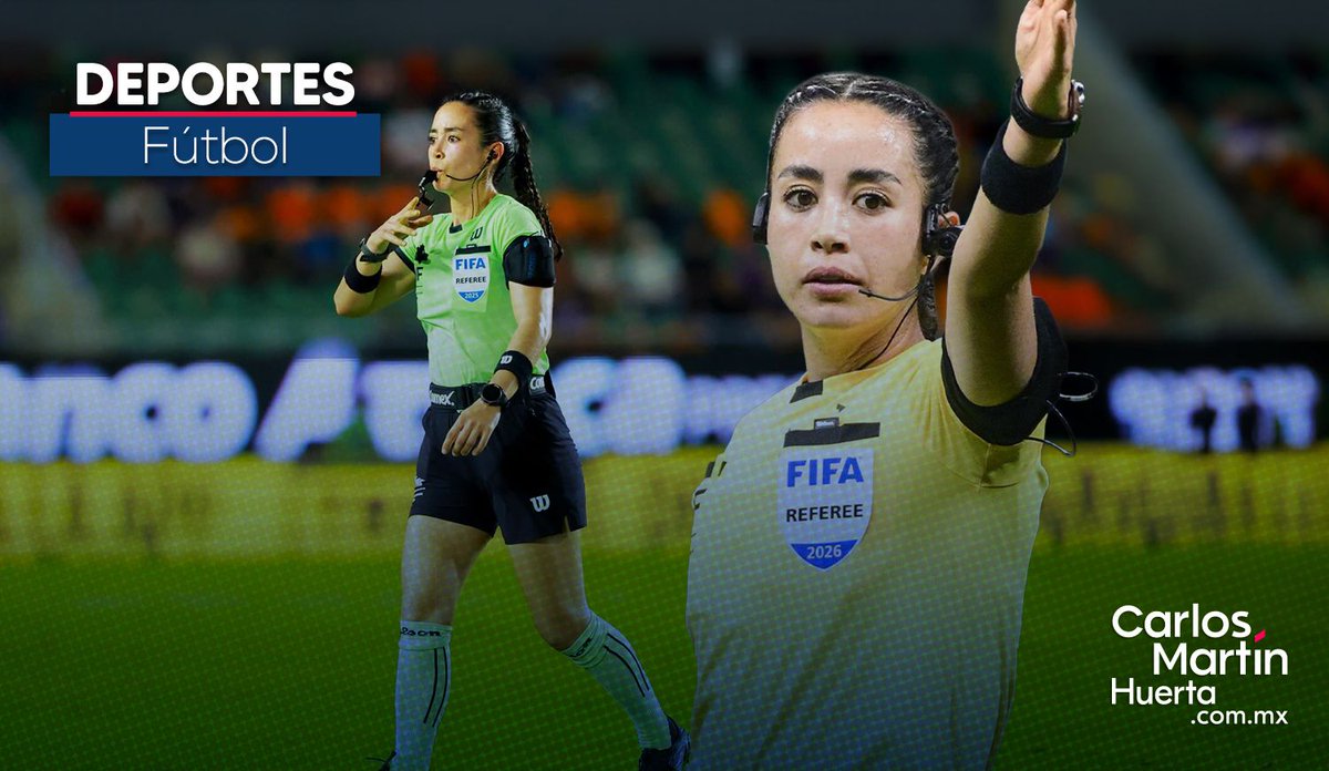 carlosmartinh's tweet photo. ⚽️🇲🇽 ¡Histórica! Katia Itzel García será la primera árbitra central mexicana en pitar en un Mundial varonil

La silbante dirigirá el Túnez vs Países Bajos este jueves en Kansas City. Será la 3ª mujer en la historia de los Mundiales masculinos. La mexicana Sandra Ramírez la acompañará en la banda.